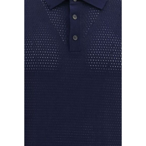 Roberto Collina Blue Cotton Polo Men's Shirt